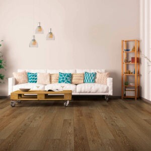 Vinyl flooring for living room | Lake Interiors Chelan