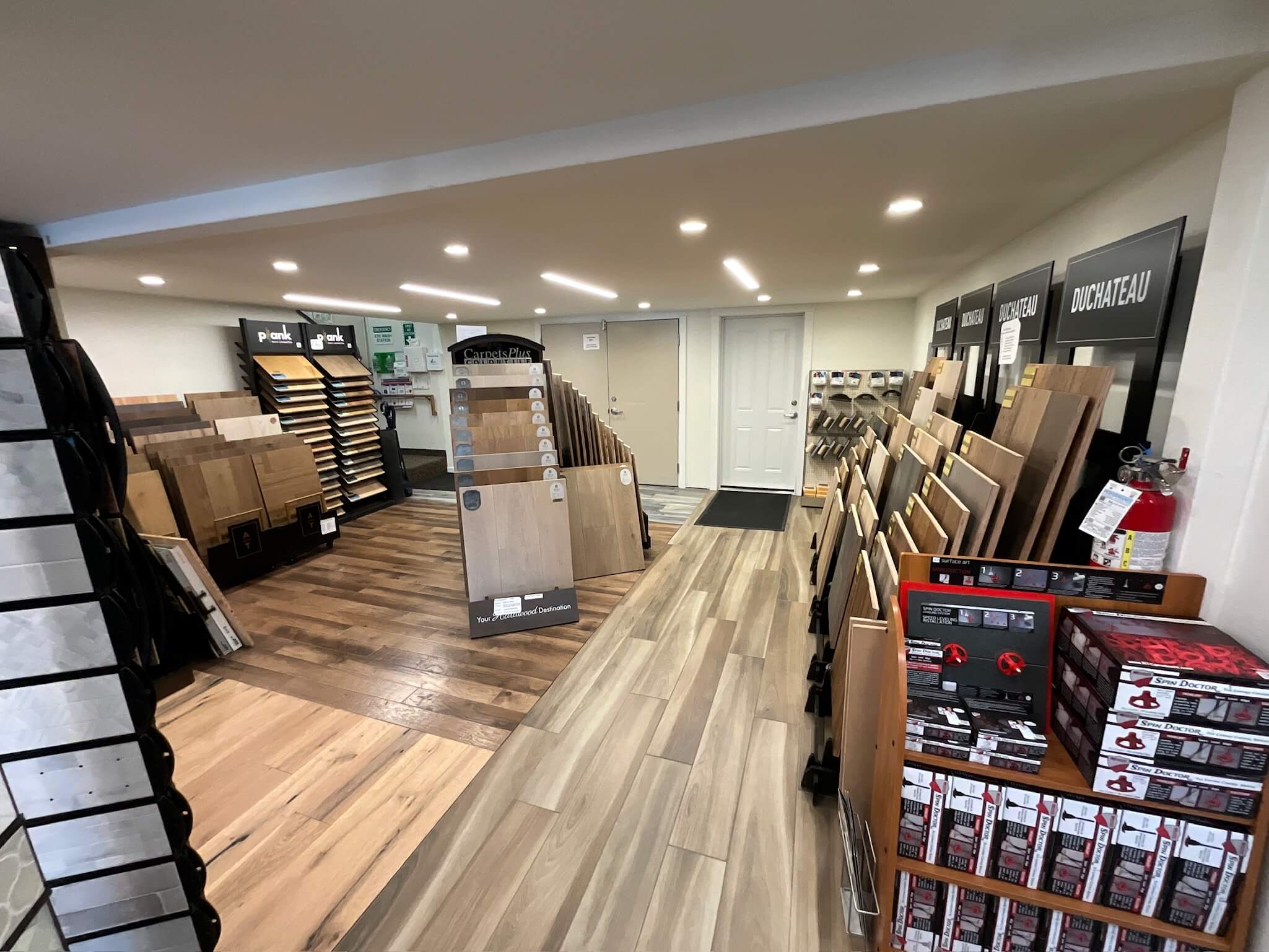 Variety of flooring products at Chelan showroom | Lake Interiors Chelan